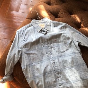 Hollister Blue Button Up